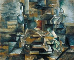 Bottle and Fishes c.1910-2 Georges Braque 1882-1963 Purchased 1961 http://www.tate.org.uk/art/work/T00445