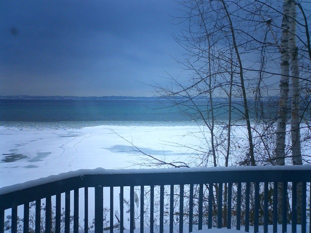 Photograph of lake ice near Traverse City, Michigan